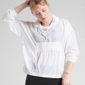 Athleta Dispatch Anorak Pullover White ss.